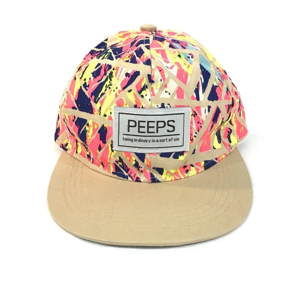 Peeps Snapback Hat Paint Splatter